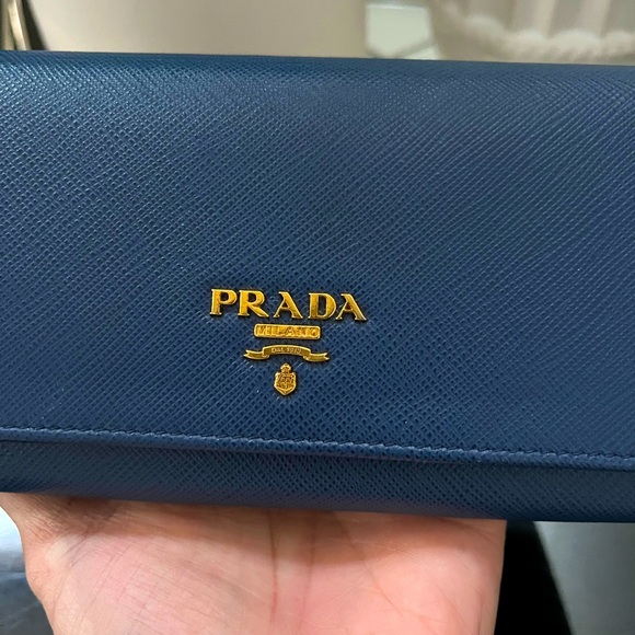 Prada Safiano wallet blue - Picture 4 of 11
